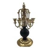 Vintage 5-Light Brass-Toned Candelabra