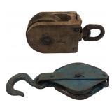 Starline Wood Pulley & Vintage Metal Pulley