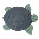 Painted Concrete Turtle Garden Statue