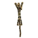 VTG Gold Tone Articulated Tiger Shoulder Pin