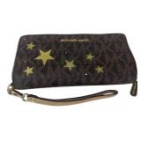Michael Kors Signature Star Zip Wallet Wristlet