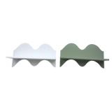 Pair One Design Home Scalloped Shelves 12 in L