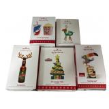 Lot of 5 Hallmark Keepsake Christmas Ornaments