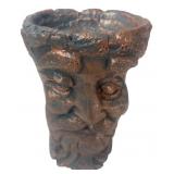 Concrete Tree Spirit Face Planter 9.25 in