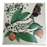 Shirley Knudsvig Birds & Berries Studio Art Tile