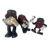 3 California Raisins PVC Figures 3-4" H