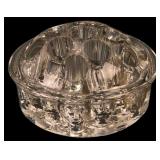 Vintage Clear Pressed Glass Flower Frog