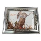 Silver-Toned Picture Frame Keepsake Box 9x7