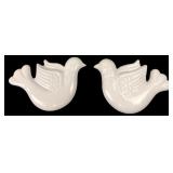 Pair 1992 House of Lloyd Dove Wall Pockets