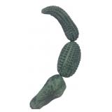 3-Piece Painted Concrete Gourd Decor 32 in