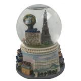 Paris Landmark Musical Snow Globe