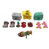 Vintage Flintstones Miniature Toy Lot