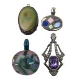 Avon & Mixed Fashion Pendant Lot of 4