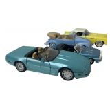 Four 1/18 Scale Diecast Convertible Model Cars