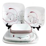 Corelle Splendor Square Dinnerware Set