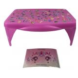Pink Folding Storage Lap Desk & Ever Eden Gems