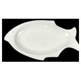World Porcelana White Fish Platter 14x9