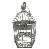 Decorative Painted Metal Hexagonal Birdcage