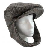 Pendleton Wool Tweed Flat Cap with Ear Flaps