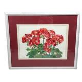 Hope Myers Framed Floral Watercolor