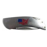Zippo USA Flag Stainless Pocket Knife 5"