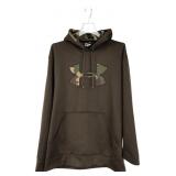 Under Armour Brown Camo Logo Hoodie Size MD