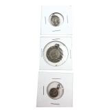 Bliss Sterling & French Religious Medals Lot of 3