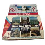 VTG Parker Brothers Monopoly & Cadaco See the USA