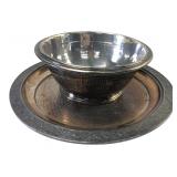 Reed & Barton Silverplate Bowl & Underplate