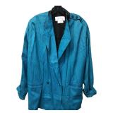 Patrizia S. Snazzy Blue Patterned Blazer Size 14