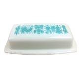 Pyrex Butterprint Milk Glass Butter Dish