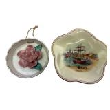 Royal Winton Penzance Dish & Floral Wall Plaque