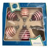 Goby Striped Glass Teardrop Ornaments (5)