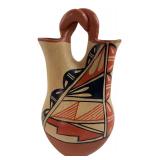 M.C. Jemez Polychrome Pottery Wedding Vase