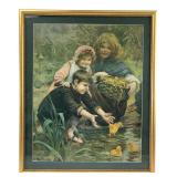 The James Lee Co "Fuss and Fun" Framed Print