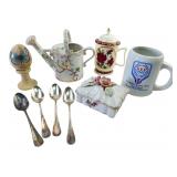 Mixed Collectibles Lot Ceramics & Spoons
