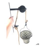 Farm Chic UDL Olive Bucket on Pulley Set