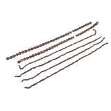 Five 16" Strands Brown Freshwater Pearls