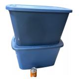 Two Sterilite 18-Gallon Storage Bins