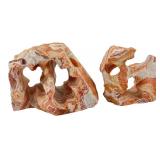 Pair of Banded Wonderstone Sculptures