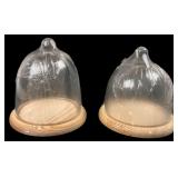 Pair of Park Lane Glass Terrariums