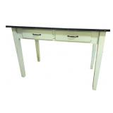 Vintage Enamel Top Kitchen Work Table
