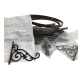 Unassembled Bronze-Tone Metal Garden Trellis
