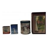 Bob Evans & Assorted Advertising Tins Lot of 4