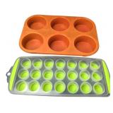 Silicone Muffin Tin & Ice Cube Tray