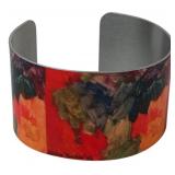 Adelise "Rainbow" Abstract Metal Cuff Bracelet