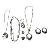 Mixed Silver-Tone Costume Jewelry Lot