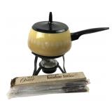 Oster Yellow Fondue Set & Forks