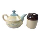 Tracy Porter Teapot & Stoneware Jar Lot