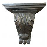 Carved Wood Corbel Wall Shelf